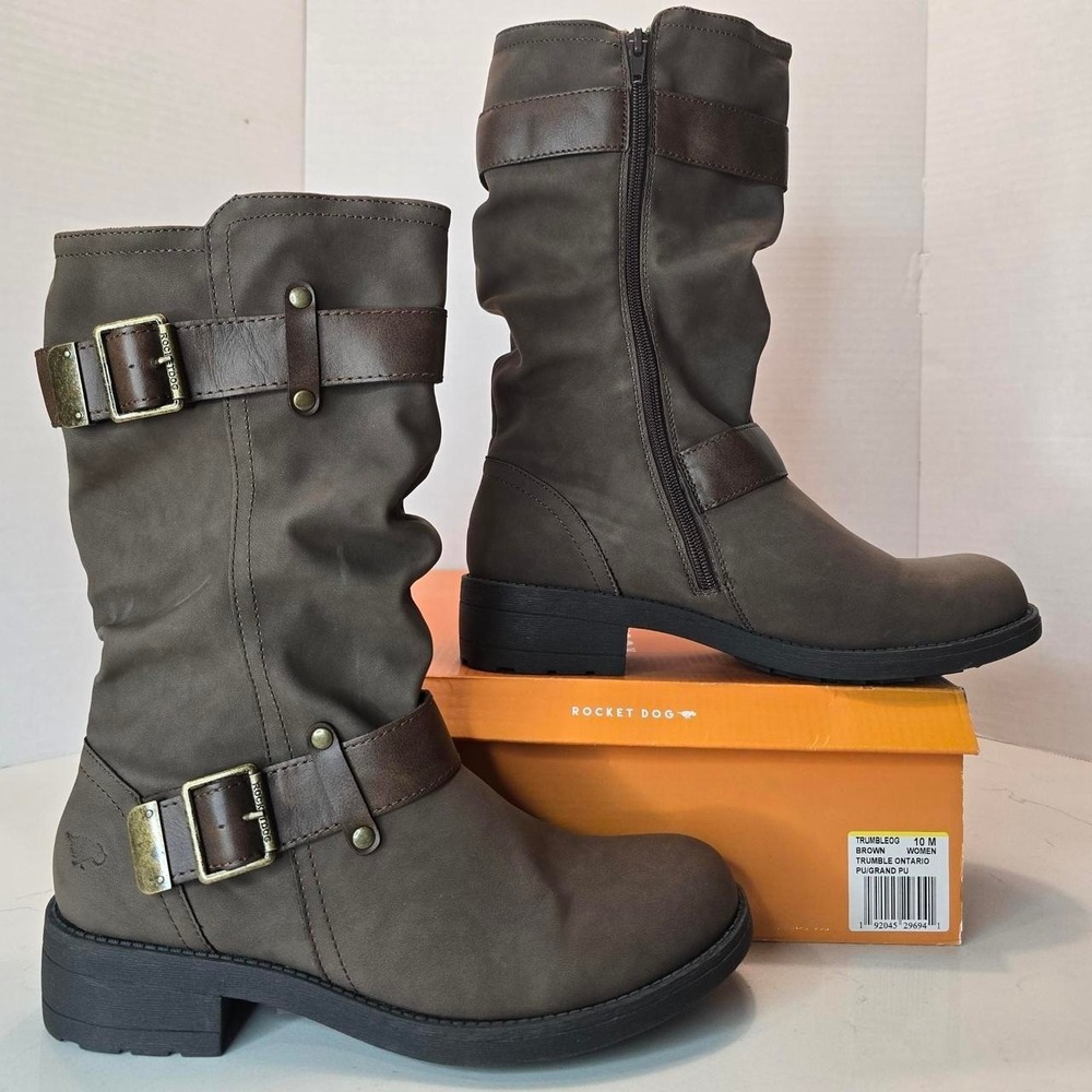Rocket Dog Trumble Biker Boots Women's Size 10M Brand New